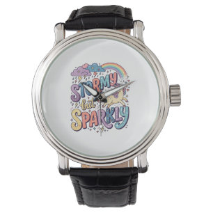 Unicorn Stormy but Sparkly Whimsical Merch Design_ Watch