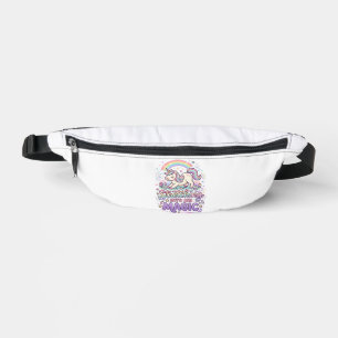 Unicorn Stretching Into My Magic Bold Typography S Bum Bags