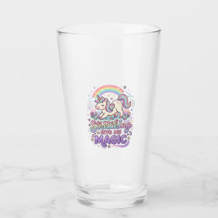 Unicorn Stretching Into My Magic Bold Typography S Glass