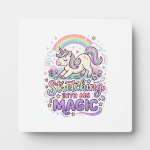Unicorn Stretching Into My Magic Bold Typography S Plaque