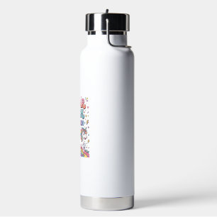 Unicorn Sugar Rush Unicorn Kawaii Marketplace Artw Water Bottle