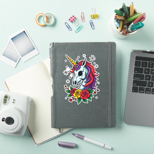 Unicorn Sugar Skull Mexican Art, Christmas T-Shirt (iPad Cover)