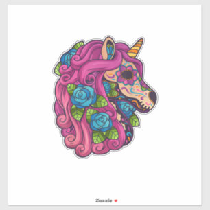 Unicorn Sugar Skull Mexico Calavera Dia De Los Mue