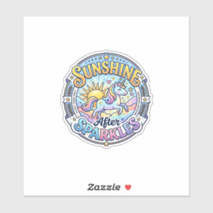 Unicorn Sunshine After Sparkles POD Ready Marketpl
