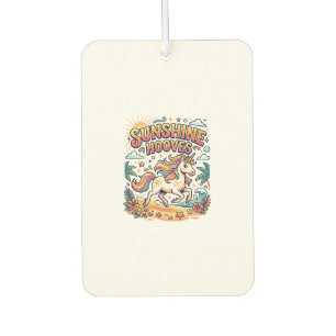 Unicorn Sunshine Hooves Commercial Sticker and Shi Car Air Freshener