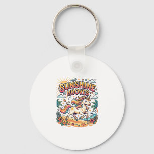 Unicorn Sunshine Hooves Commercial Sticker and Shi Key Ring