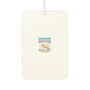 Unicorn Sunshine Hooves Trendy Graphic Tee Design_ Car Air Freshener