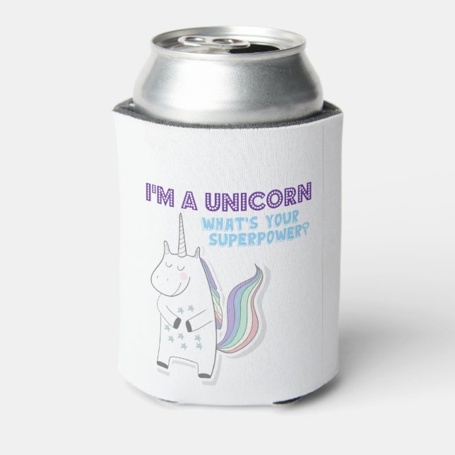 Unicorn Superpower Can Cooler (Can Back)