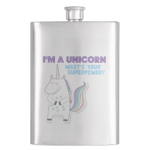 Unicorn Superpower Hip Flask