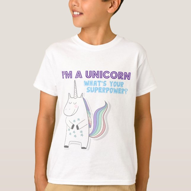 Unicorn Superpower T-Shirt (Front)