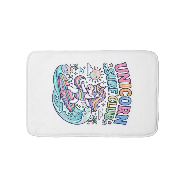 Unicorn Surf Club Bath Mat (Front)