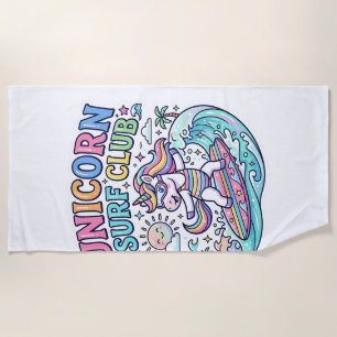 Unicorn Surf Club Beach Towel