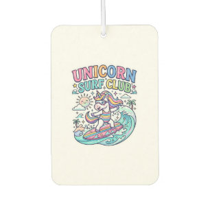 Unicorn Surf Club Car Air Freshener