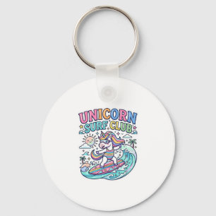 Unicorn Surf Club Key Ring