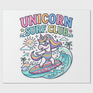Unicorn Surf Club Wrapping Paper