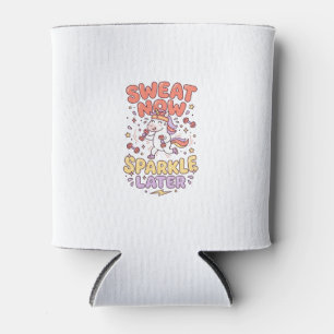 Unicorn Sweat Now Sparkle Later Print Ready Zazzle Can Cooler