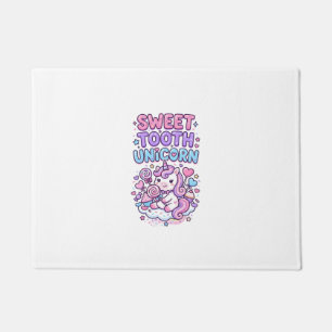 Unicorn Sweet Tooth Unicorn Cute Pastel Cute Gift Doormat