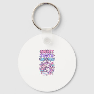 Unicorn Sweet Tooth Unicorn Cute Pastel Cute Gift  Key Ring