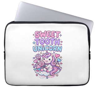Unicorn Sweet Tooth Unicorn Cute Pastel Cute Gift Laptop Sleeve