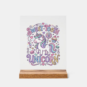 Unicorn Sweet Tooth Unicorn Original Merch Design_ Acrylic Sign