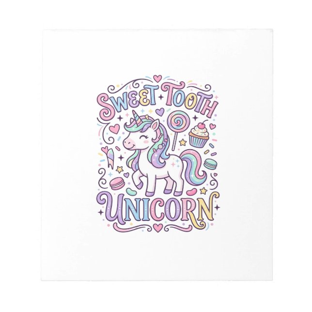 Unicorn Sweet Tooth Unicorn Original Merch Design_ Notepad (Front)