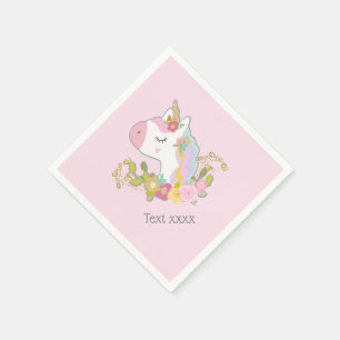 unicorn, sweet unicorn, magical, fantasy napkin