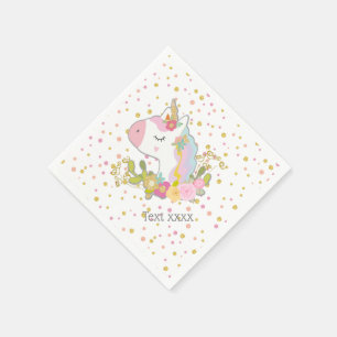 unicorn, sweet unicorn, magical, fantasy napkin