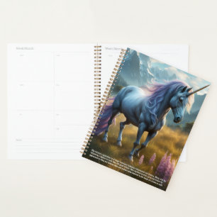 Unicorn Symbolism Calendar Planner