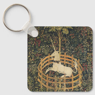 Unicorn Tapestries Captivity Mediaeval Tapestry Key Ring