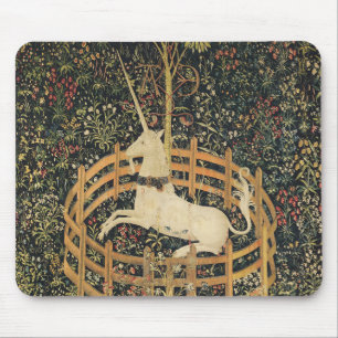 Unicorn Tapestries Captivity Mediaeval Tapestry Mouse Pad