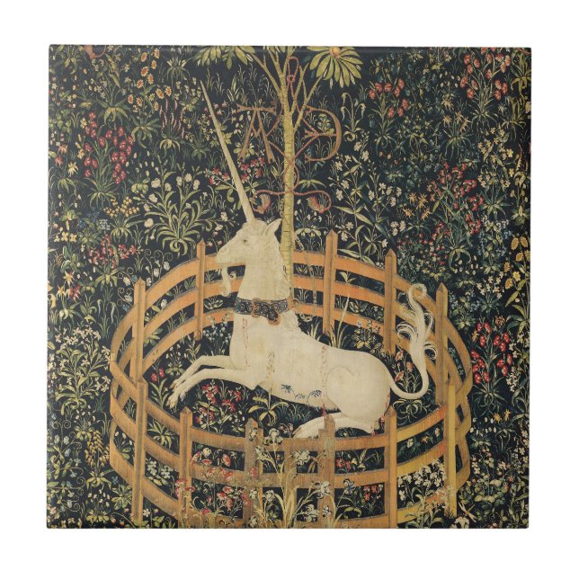 Unicorn Tapestries Classic Tapestry  Ceramic Tile (Front)
