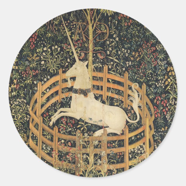 Unicorn Tapestries Classic Tapestry  Round Sticker (Front)