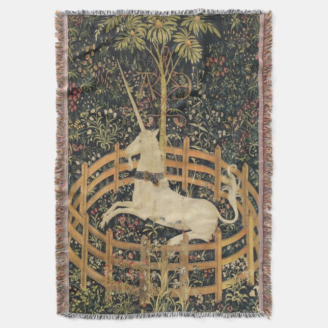 Unicorn Tapestries Classic Tapestry  Throw Blanket (Front Vertical)