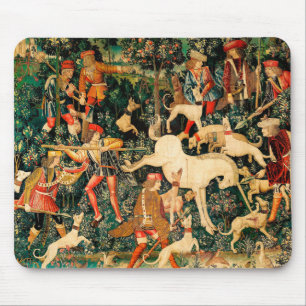 Unicorn Tapestries Defends Mediaeval Myth Legend Mouse Pad