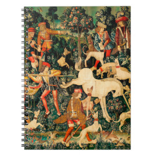 Unicorn Tapestries Defends Mediaeval Myth Legend Notebook