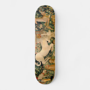 Unicorn Tapestries Found Legend Myth Mediaeval Art Skateboard