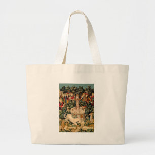 Unicorn Tapestries Found Legend Mythical Large Tote Bag