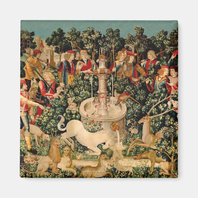 Unicorn Tapestries Found Legend Mythical Magnet (Front)