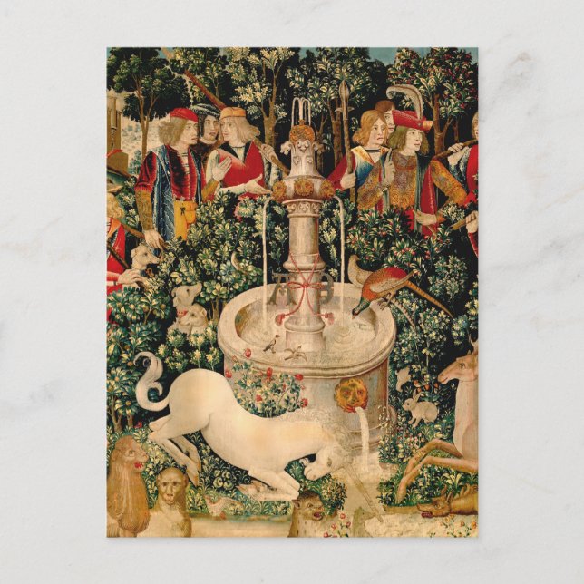 Unicorn Tapestries Found Legend Mythical Postcard (Front)