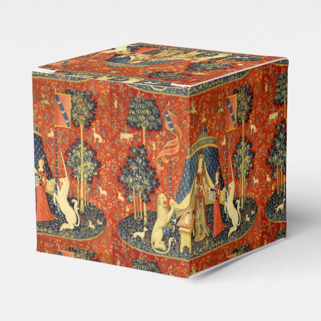 Unicorn Tapestries Lady Legend Mediaeval Favour Box (Front Side)