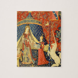 Unicorn Tapestries Lady Legend Mediaeval Jigsaw Puzzle