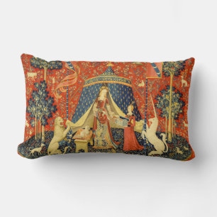 Unicorn Tapestries Lady Legend Mediaeval Lumbar Cushion