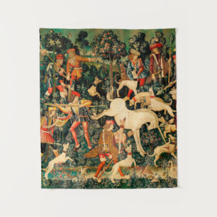 Unicorn Tapestries Mediaeval Classic Defends Hunt 