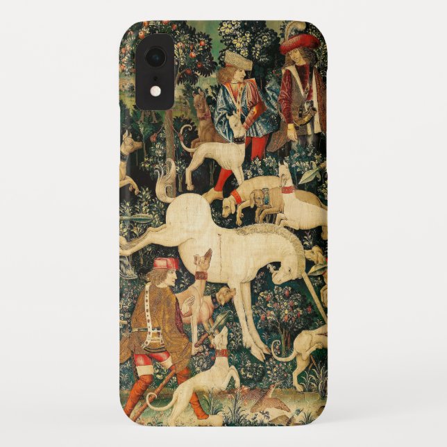 Unicorn Tapestries Mediaeval Classic Defends Hunt  Case-Mate iPhone Case (Back)