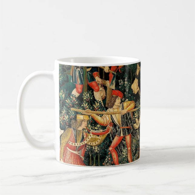 Unicorn Tapestries Mediaeval Classic Defends Hunt  Coffee Mug (Left)