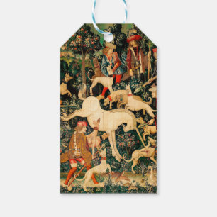 Unicorn Tapestries Mediaeval Classic Defends Hunt Gift Tags