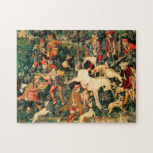 Unicorn Tapestries Mediaeval Classic Defends Hunt 