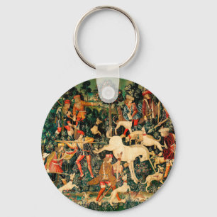 Unicorn Tapestries Mediaeval Classic Defends Hunt Key Ring