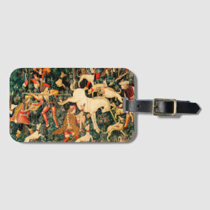 Unicorn Tapestries Mediaeval Classic Defends Hunt  Luggage Tag