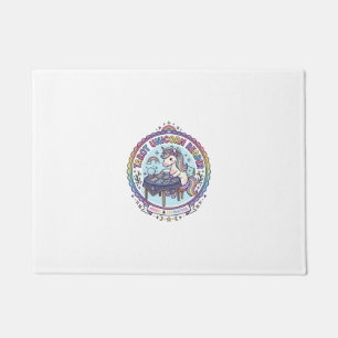 Unicorn Tarot Unicorn Reader Funny Shirt Graphic_1 Doormat